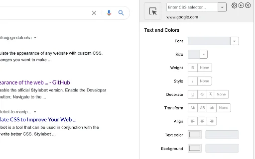 Download Stylebot Terbaru – Ubah Tampilan Website Jadi Mudah - Screenshot 1