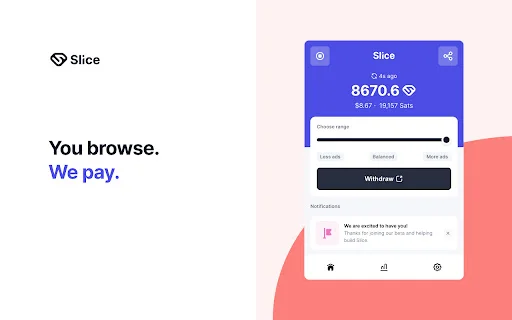 Download Slice Terbaru – Hasilkan Uang Saat Browsing Internet - Screenshot 1