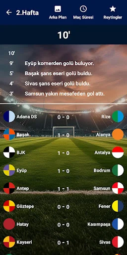 Download Türkiye Süper Lig Simülasyon Terbaru – Prediksi Juara - Screenshot 4