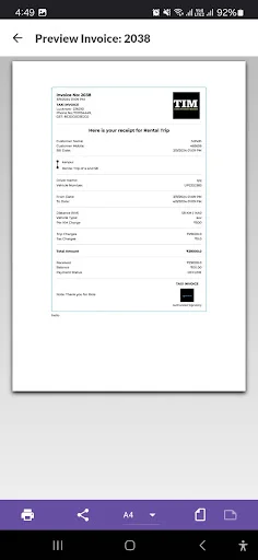 Download Taxi Invoice Maker Pro Terbaru – Buat Kwitansi Cepat - Screenshot 9