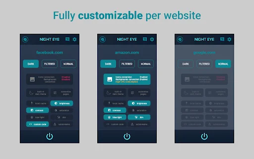 Dark Mode Night Eye: Aktifkan Mode Gelap di Semua Website - Screenshot 4