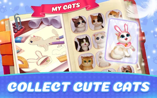 Download Kitten Match Terbaru – Game Puzzle Kucing Lucu Gratis - Screenshot 2