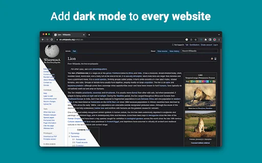 Dark Mode Night Eye: Aktifkan Mode Gelap di Semua Website - Screenshot 1