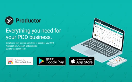 Productor for Merch by Amazon – Toolkit Riset & Manajemen POD - Screenshot 1