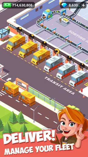 Download Idle Courier Terbaru – Bangun Kerajaan Kurir Anda Gratis - Screenshot 9