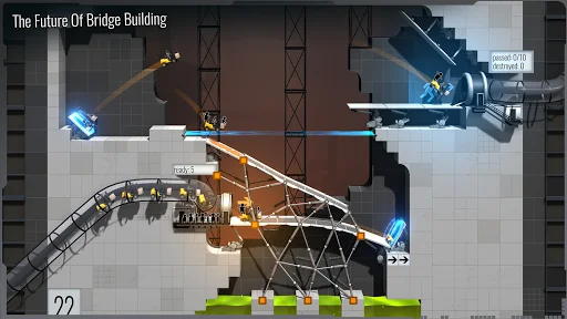 Download Bridge Constructor Portal – Puzzle Seru Offline - Screenshot 2