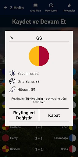 Download Türkiye Süper Lig Simülasyon Terbaru – Prediksi Juara - Screenshot 7