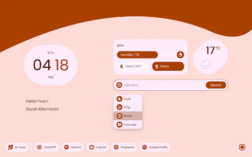 Download Material You NewTab Terbaru – Tampilan Estetik & Praktis - Screenshot 5