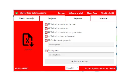 Download METJET Free Bulk Messaging Terbaru – Kirim Pesan Cepat - Screenshot 3
