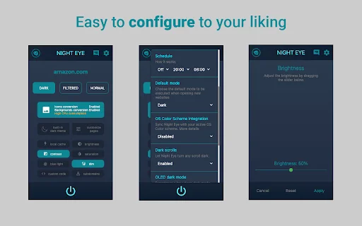 Dark Mode Night Eye: Aktifkan Mode Gelap di Semua Website - Screenshot 3