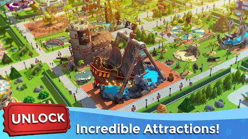 Download RollerCoaster Tycoon Touch Terbaru – Bangun Taman Hiburan - Screenshot 3