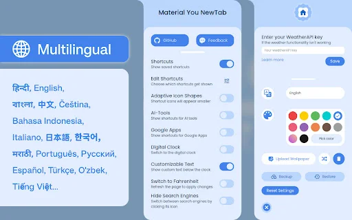 Download Material You NewTab Terbaru – Tampilan Estetik & Praktis - Screenshot 4
