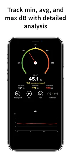 Download Sound Decibel Meter dB Live – Cek Kebisingan Gratis - Screenshot 2