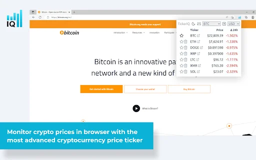 Download TickerIQ Crypto Price Ticker – Pantau Harga Kripto Real-Time - Screenshot 1
