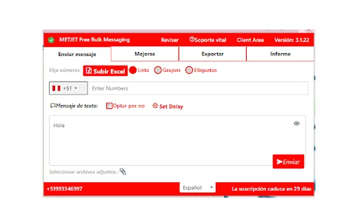 Download METJET Free Bulk Messaging Terbaru – Kirim Pesan Cepat - Screenshot 1