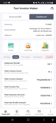 Download Taxi Invoice Maker Pro Terbaru – Buat Kwitansi Cepat - Screenshot 2
