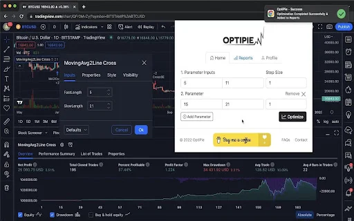Download OptiPie TradingView Optimizer – Optimasi Strategi Trading - Screenshot 1