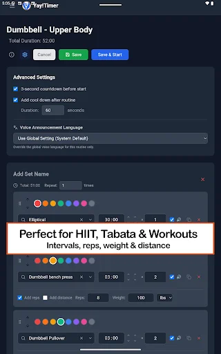 Download Yay!Timer Interval Timer HIIT – Aplikasi Latihan Terbaik - Screenshot 12