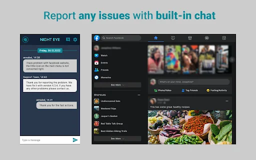 Dark Mode Night Eye: Aktifkan Mode Gelap di Semua Website - Screenshot 5