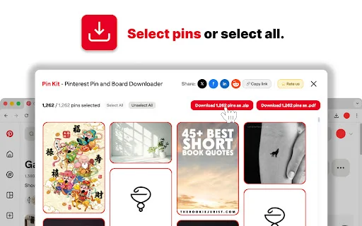 Pin Kit: Unduh Board Pinterest & Video HD Secara Gratis - Screenshot 3