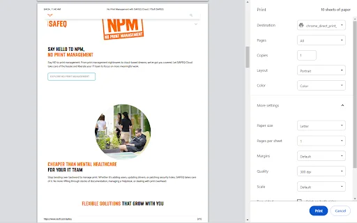 Unduh SAFEQ Cloud Chrome Extension Terbaru – Cetak Aman & Mudah - Screenshot 5