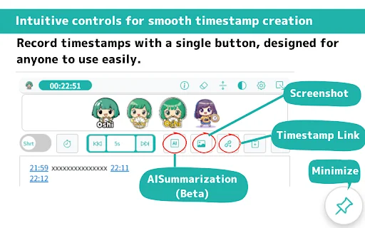Download OSHIStamp: Alat Timestamp YouTube & Ringkasan AI Gratis - Screenshot 2