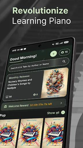 Download Piano Tab Terbaru – Belajar Piano dengan Tab Berwarna - Screenshot 1