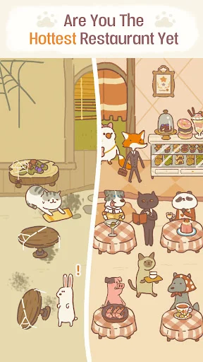Download Animal Restaurant Terbaru – Game Simulasi Kucing Lucu - Screenshot 2