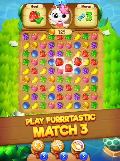 Download Tropicats: Tropical Match3 Terbaru – Game Puzzle Kucing - Screenshot 6