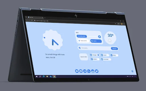 Download Material You NewTab Terbaru – Tampilan Estetik & Praktis - Screenshot 2